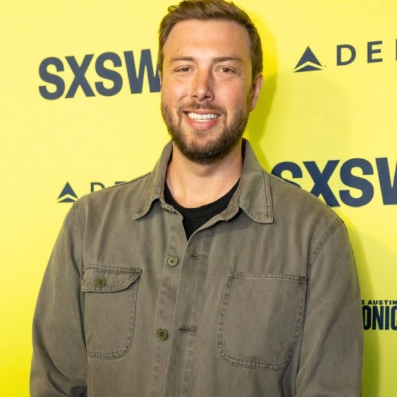 man in green shirt